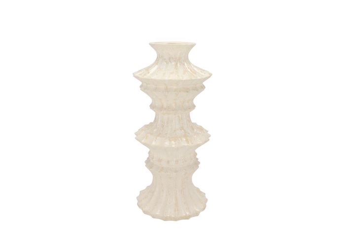 <h4>Maysa Offwhite Vase Tower 13x13x30cm</h4>