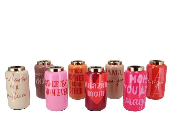 Judy Mix Vase Mothersday Ass 9x9x16cm