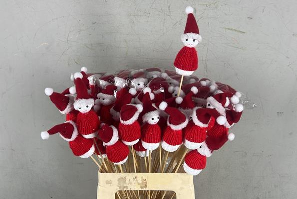 Stick Snowman 12,5cm Red