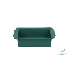 BRICK TRAY GREEN 12,5X12X3CM  25PCS