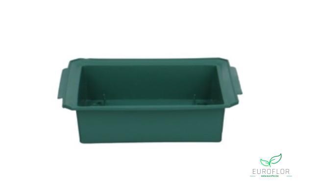 BRICK TRAY GREEN 12,5X12X3CM  25PCS