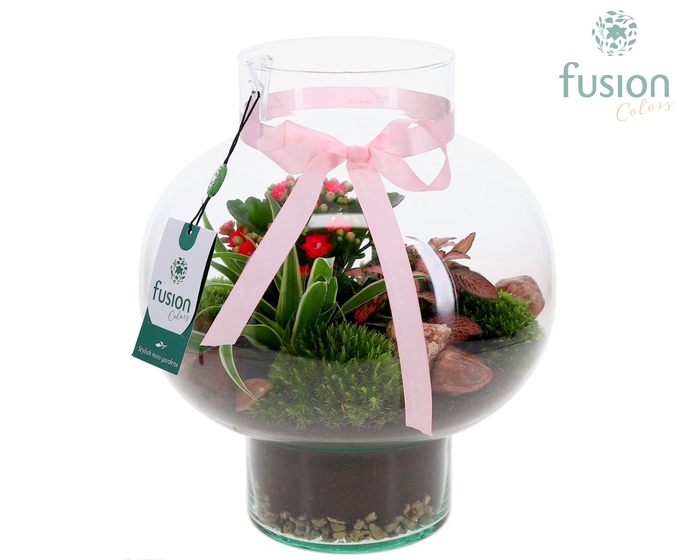 <h4>Green Bottle Laura Medium met Moederdag arrangement</h4>