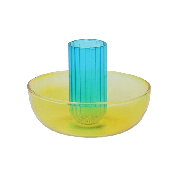 <h4>Candle holder Aviance d2.5\\8.2xh5.6 yellow\\blue</h4>