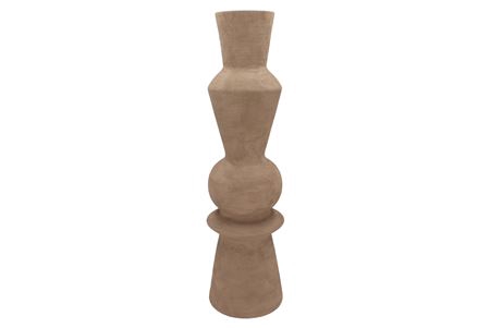 <h4>Lisboa Brown Vase Curves 20x20x72cm Nm</h4>