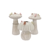 Bird Mushroom Vase White Ass 16x16x25cm Nm