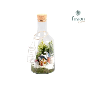 Green Bottle met Arrangement