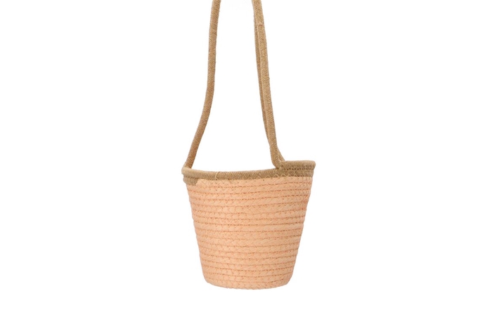 Tripoli Hang Basket Peach 16x15cm Nm