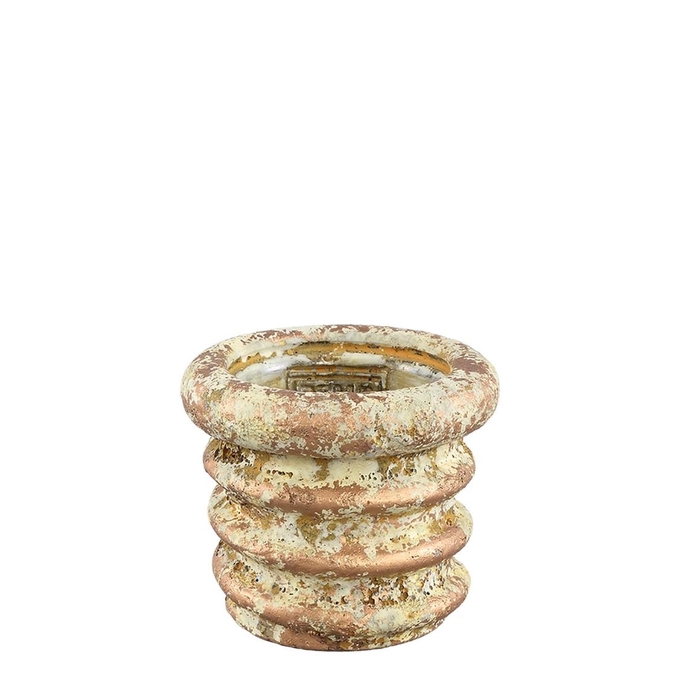 <h4>Ceramics Swirl pot d09*8cm</h4>