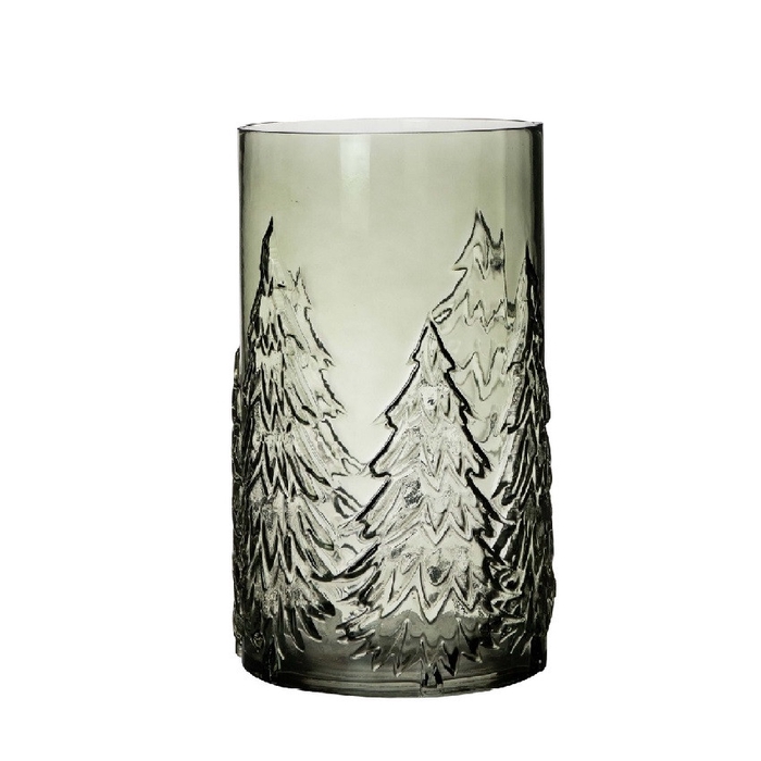 <h4>Kerst Glas cilinder Tree d16*26cm</h4>