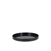 Melamine Wild Black Tray Round 22x22x2cm Nm