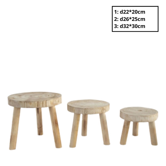 <h4>Homedeco Kruk Ortega S/3 d32*30cm</h4>