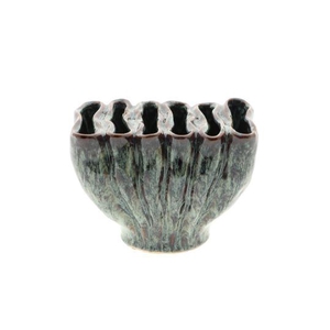 VASE JUNA L20W14H15 BLUE