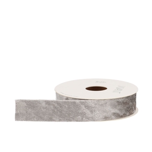 Ribbon Velvet Ice Silver 5mx25mm Nm