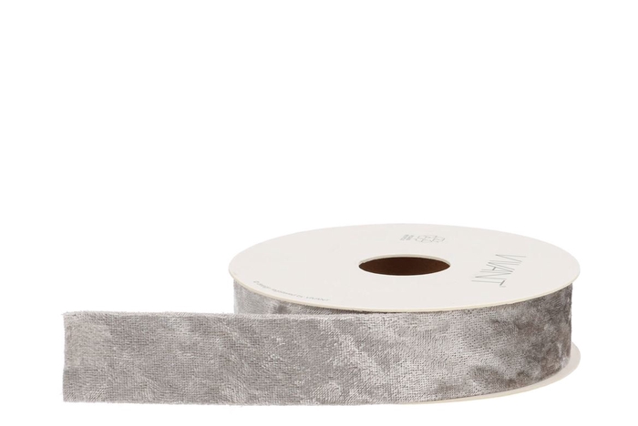 <h4>Ribbon Velvet Ice Silver 5mx25mm Nm</h4>