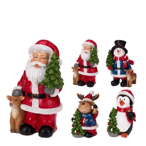 Christmas Deco Santa 11*8*16.5cm ass.