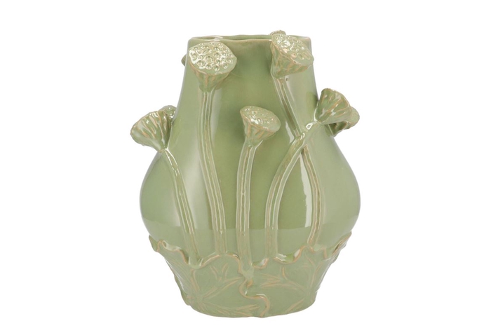 <h4>Mara Pistache Vase Lotus 28x20x35cm Nm</h4>