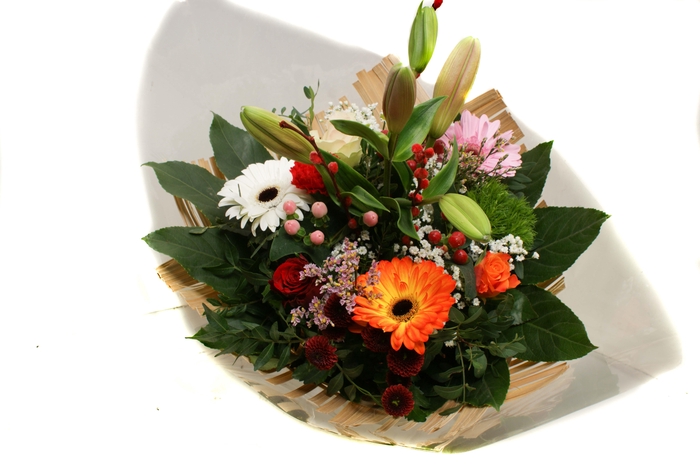 Boeket bamboo bont papieren hoes