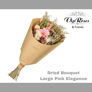 DRIED BOUQUET LARGE PINK ELEGANCE
