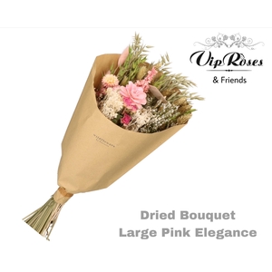 DRIED BOUQUET LARGE PINK ELEGANCE