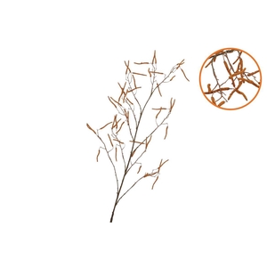 Silk Hazel Branch Brown 130cm