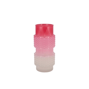 Mae Jolly Pink Vase Structure Tricolor 12x12x26cm Nm