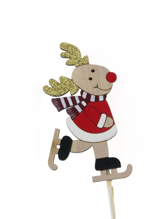 <h4>Stick Wood Deer 9cm 87008</h4>
