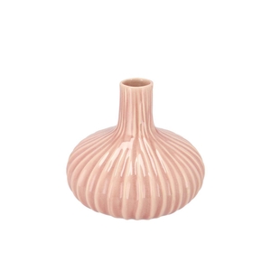 Gia Old Pink Stripe Vase Neck 16x16x13cm Nm