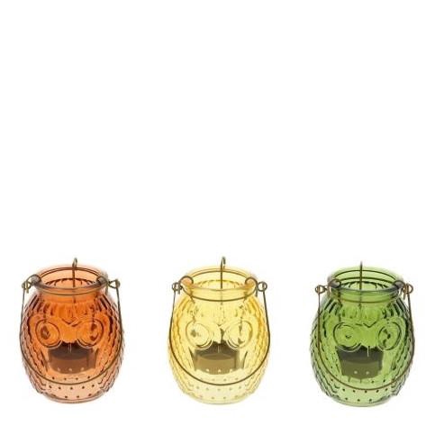 <h4>Autumn Tea light holder owl d12*10cm</h4>
