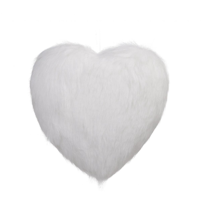 <h4>Valentine Deco hanging heart fluffy d23cm</h4>