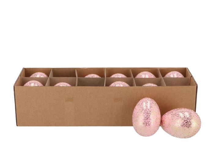 <h4>Eggs Ganzen Light Pink Glitter P/12</h4>