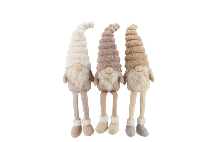 <h4>Gnome Cozy Sand Teddy Ass 15x10x40cm</h4>