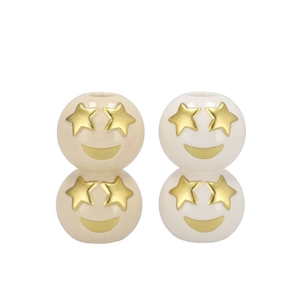 Smiley Cozy Sand Candle H Bulb 7x12cm