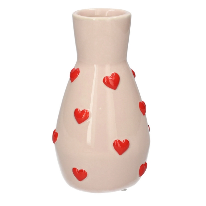 <h4>Valentine Ceramics vase Hearts d05/9*18cm</h4>