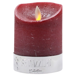 DF12-BD-20119 - Magic fl candle 75x100mm red timer