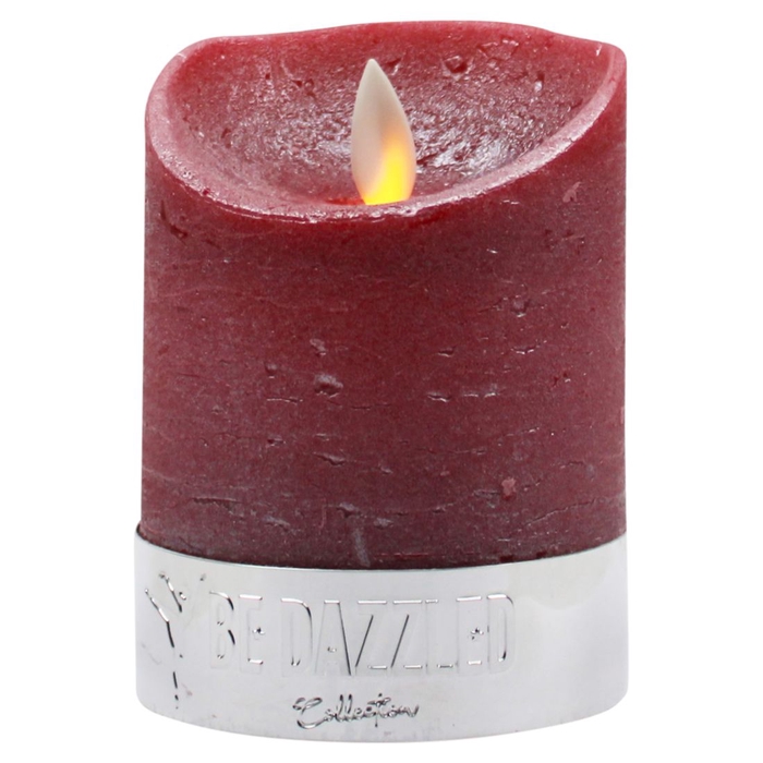 DF12-BD-20119 - Magic fl candle 75x100mm red timer