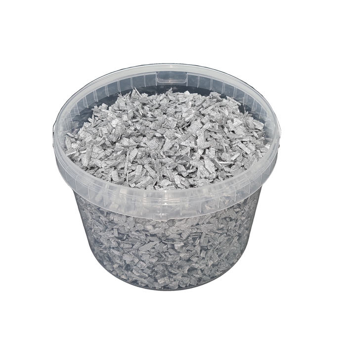 <h4>Wood chips 3 ltr bucket Silver</h4>