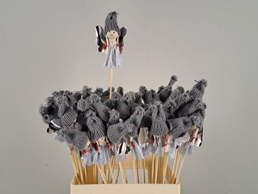 <h4>Stick Angel 9cm Grey 85353</h4>