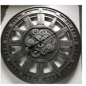 Clock Gear Open Ø117cm Black 4