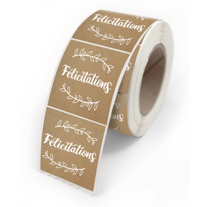 <h4>Labels Sticker 40*35mm x500 Felicitations</h4>