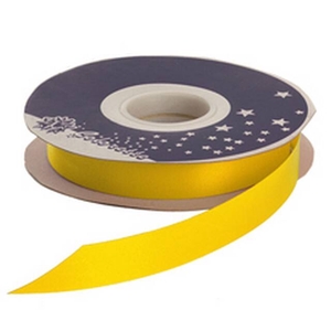 Poly seta ribbon 19mm x100y   jaune 02