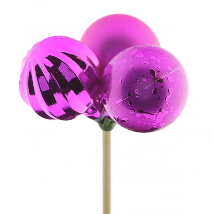 <h4>50cm Kerstbal trio 4cm mix</h4>