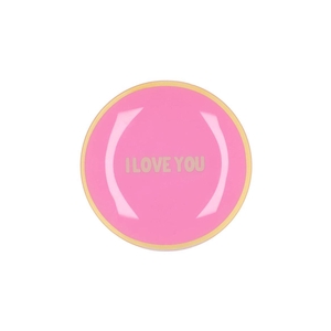 Plate Round I Love You 18x18x2cm