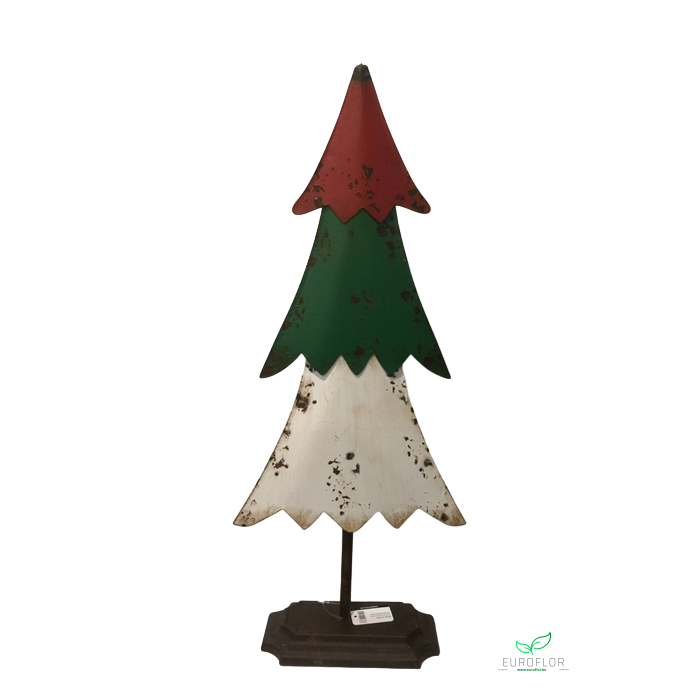 <h4>XMAS TREE RED-GREEN-WHITE 72CM OASIS-DECO *opruiming*</h4>