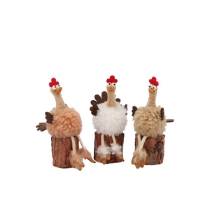 Easter Fluffy Chicken Natural Ass P/1 18cm Nm Nm