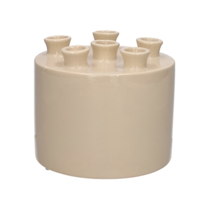 Vase Tulia d3.5/17xh14.3 taupe