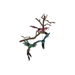 Deco Shine Bird Humming Multicolor 23cm Ass P/1 Nm