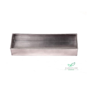 MELAMINE TRAY GLAMOUR SILVER 32X11XH5