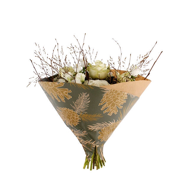 <h4>Hoes 35x35cm Roundina 45gr kraft Pinecone groen 500/doos</h4>