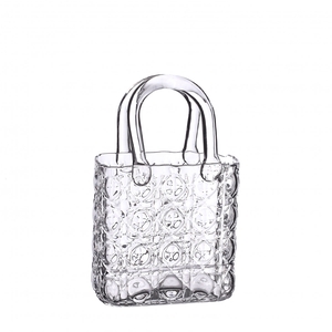 Glass Handbag vase Elysee 14*9.5*22cm