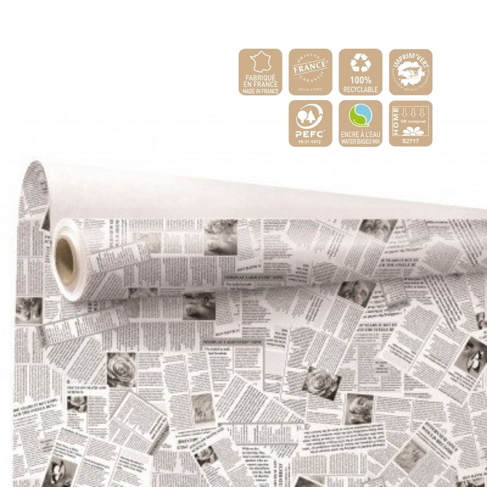<h4>Papier Rol 80cm 40m News</h4>